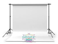 Backdrop - Solid White Double Sided Vinyl - Seamless Paper Replacement
