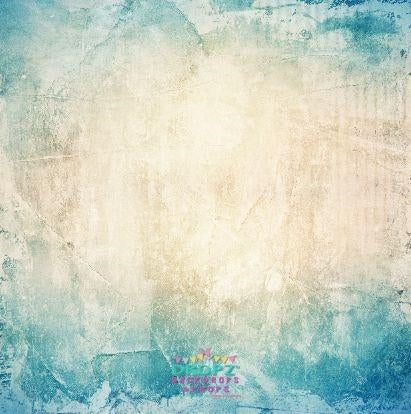 Backdrop - Teal & Cream Grunge Portrait