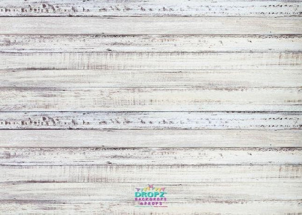 Backdrop - Thin White Wash Painted Wood