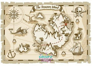 Backdrop - Treasure Island Map