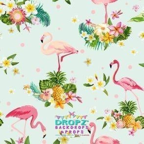 Backdrop - Tropical Flamingo Backdrop