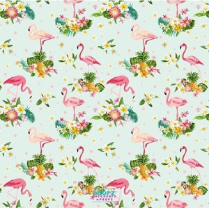 Backdrop - Tropical Flamingo Backdrop