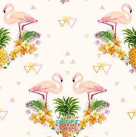 Backdrop - Tropical Flamingo Summer
