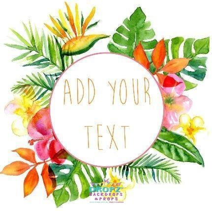 Backdrop - Tropical Wreath