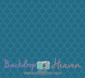 Backdrop - Turquoise Fish Scales