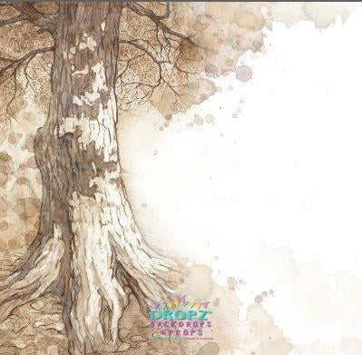 Backdrop - Vintage Tree Portrait
