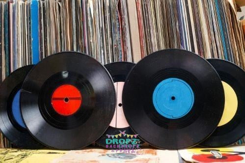 Backdrop - Vinyl Records Music Album