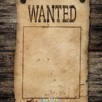 Backdrop - Wanted Poster Party Backdrop