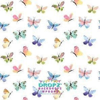 Backdrop - Watercolor Butterflies