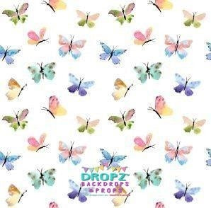 Backdrop - Watercolor Butterflies