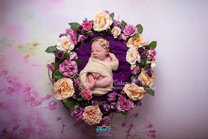 Backdrop - Watercolor Floral Portrait