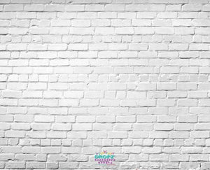 Backdrop - White Brick Wall