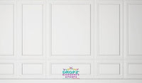 Backdrop - White Panel Wall & Wood Floor
