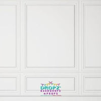 Backdrop - White Panel Wall & Wood Floor