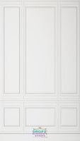 Backdrop - White Panel Wall & Wood Floor
