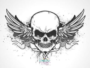 Backdrop - Winged Skull