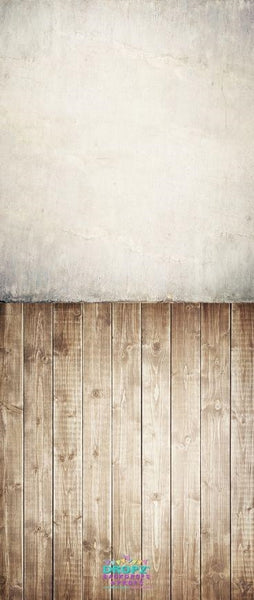 Backdrop - Wood Floor & Concrete Wall