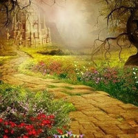 Backdrop - Yellow Brick Road Scene