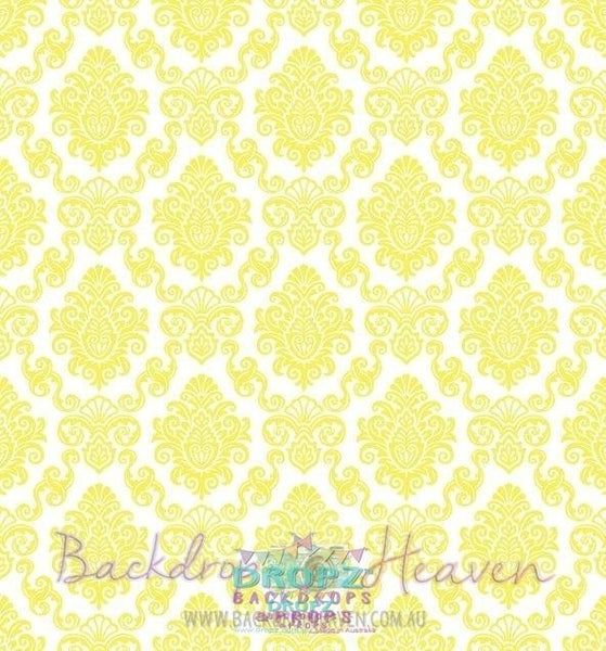 Backdrop - Yellow Damask