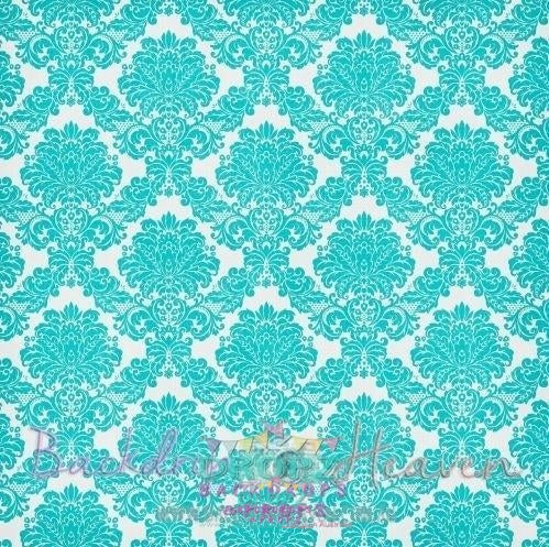 Turquoise Damask